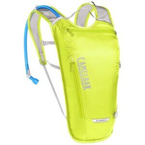 CamelBak Classic Light Bike Hydration Pack Safety Yellow/Silver, 70oz